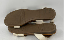 Load image into Gallery viewer, Franco Sarto Womens Ina Beige Leather Open Toe Flat Strappy Sandals Size 10M
