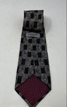 Load image into Gallery viewer, Guy Laroche Diffusion Mens Gray Black Geometric Print Keeper Loop Pointed Tie
