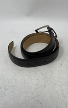 Load image into Gallery viewer, Rene Lezard Mens Black Leather Single Prong Buckle Adjustable Dress Belt
