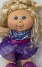 Load image into Gallery viewer, Cabbage Patch Kids Celebration Edition Blonde Hair Blue Eyes Purple Dress Doll
