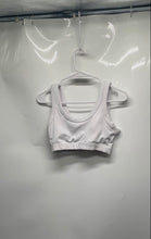 Load image into Gallery viewer, Alo Womens White Sleeveless Collarless Pullover Activewear Sports Bra Size Small
