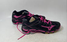 Load image into Gallery viewer, Mizuno Womens Wave Lightning RX3 430168.9013 Black Pink Volleyball Shoes Size 11
