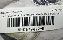 Load image into Gallery viewer, Nike Kids Air Jordan True Flight 343796 White Black Red Sneaker Shoes Size 3Y
