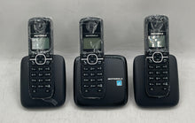 Load image into Gallery viewer, Set Of 3 Pcs Motorola L603M Black DECT 6.0 Digital Cordless Phones Untested
