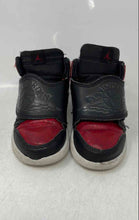 Load image into Gallery viewer, Nike Kids Sky Jordan 1 Black Red Leather Sneakers Shoes Size 9C
