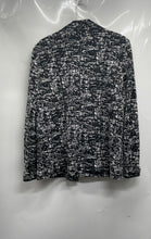 Load image into Gallery viewer, Karl Lagerfeld Paris Womens Black White Printed Full-Zip Blazer Jacket Size XL
