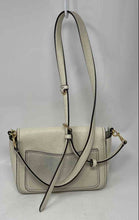 Load image into Gallery viewer, Authentic Tory Burch Womens Thea White Pebbled Leather Crossbody Bag Stained
