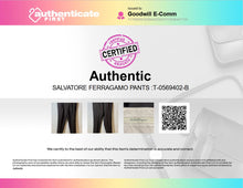 Load image into Gallery viewer, Authentic Salvatore Ferragamo Mens Dark Brown Dress Pants No Size L 43/W 22

