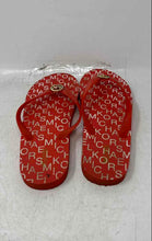 Load image into Gallery viewer, Michael Kors Womens Orange White Slip-On Flip-Flop Sandals Size 10M
