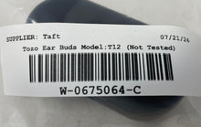 Load image into Gallery viewer, Tozo Model T12 Black Bluetooth Connectivity Double Earbud (In Ear) Not Tested
