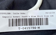 Load image into Gallery viewer, Emporio Armani Boys Blue Graphic Print Short Sleeve Pullover T-Shirt Size 12A

