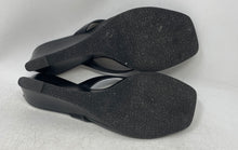 Load image into Gallery viewer, Zara Womens Black Square Toe Wedge Heel Slip-On Slide Sandals Size EU 40

