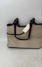 Load image into Gallery viewer, Enzo Angiolini Womens Beige Brown Pockets Double Strap Shoulder Bag With Tags
