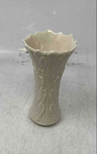 Load image into Gallery viewer, Lenox White Ceramic Woodland Embossed Design Decorative Small Vase
