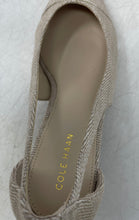 Load image into Gallery viewer, Cole Haan Womens Beige Pointed Toe Slip-On Block Pump Heels Size 7B
