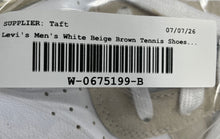 Load image into Gallery viewer, Levi's Mens Drive Lo 2 White Beige Brown Sneaker Shoes Size 9.5M No Laces

