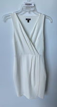 Load image into Gallery viewer, Express Womens White Sleeveless Surplice Neck Regular Fit Mini Dress Size XXS
