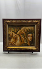 Load image into Gallery viewer, Egyptian Times Galloping Horse Art Framed Wall Decor Oil Painting On Canvas
