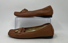 Load image into Gallery viewer, Michael Kors Womens Hamilton Brown Leather Slip-On Flat Moccasin Shoes Size 7M
