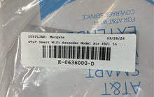 Load image into Gallery viewer, AT&amp;T Model Air 4921 White Smart Wireless Wi-Fi Extender With Box Not Tested
