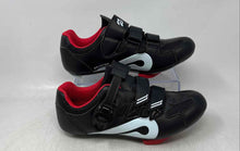 Load image into Gallery viewer, Peloton Mens Red White Black 3 Bolt Hook &amp; Loop Cycling Shoes Size EUR 40
