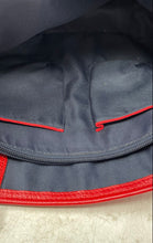 Load image into Gallery viewer, Tommy Hilfiger Womens Red Pebbled Leather Top Handle Satchel Handbag
