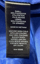 Load image into Gallery viewer, Express Womens Royal Blue Sleeveless Collared Pockets One-Button Vest Size XS
