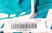 Load image into Gallery viewer, NFL Flag Mens Green Printed Miami Dolphins Short Sleeve Football T-Shirt Size M
