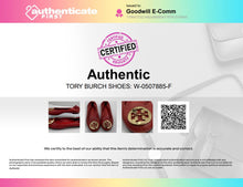 Load image into Gallery viewer, Authentic Tory Burch Womens Reva Red Leather Ballet Flats Size 5M Damaged
