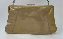 Load image into Gallery viewer, Adrienne Vittadini Womens Gold Leather Inner Pocket Chain Strap Clutch Purse
