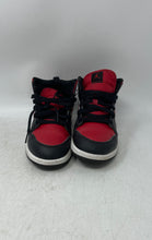 Load image into Gallery viewer, Nike Kids Air Jordan 1 Mid PS 640734-079 Red Black Sneakers Shoes Size 3Y
