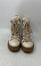 Load image into Gallery viewer, Circus By Sam Edelman Womens Cream Lace-Up Combat Boots Size 7
