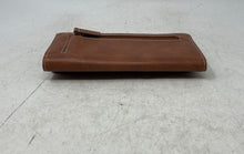 Load image into Gallery viewer, B.O.C. Womens Brown Leather Outer Pocket Embossed Card Holder Trifold Wallet
