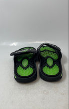 Load image into Gallery viewer, Adidas Mens Reptossage Black Green Slip-On Open Toe Slide Sandals Size 7
