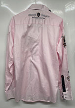 Load image into Gallery viewer, Absolute Rebellion Mens Pink Cotton Long Sleeve Slim Fit Button-Up Shirt Size XL
