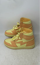 Load image into Gallery viewer, Reves Paris Mens Air Kiy 85 Hi Orange Yellow Lace-Up Sneakers Shoes Size 8
