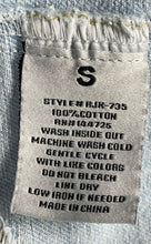 Load image into Gallery viewer, American Bazi Womens Blue Denim Distressed Long Sleeve Jean Jacket Size Small
