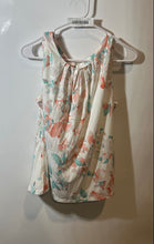 Load image into Gallery viewer, Calvin Klein Womens Multicolor Floral Sleeveless Pleated Blouse Top Size XL
