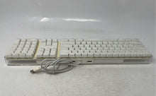 Load image into Gallery viewer, Apple Model A1048 White Standard Wired Full-Size Layout Slim Keyboard Not Tested

