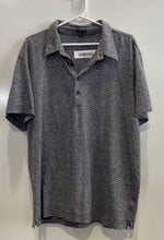 Load image into Gallery viewer, Theory Mens Gray Striped Short Sleeve Spread Collared Polo Shirt Size XXL
