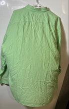 Load image into Gallery viewer, Tommy Hilfiger Mens Green White Striped Custom Fit Button-Up Shirt Size XXL
