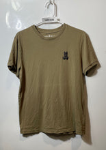 Load image into Gallery viewer, Psycho Bunny Mens Brown Pima Cotton Short Sleeve Crew Neck Pullover T-Shirt Sz 4
