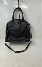 Load image into Gallery viewer, Michael Kors Womens Black Leather Detachable Crossbody Strap Satchel Purse Worn
