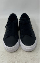 Load image into Gallery viewer, Lacoste Womens Ziane Platform Black Low Top Lace-Up Sneaker Shoes Size 6.5
