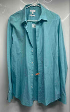 Load image into Gallery viewer, Calvin Klein Mens Light Blue Plaid Long Sleeve Slim Fit Button-Up Shirt Size L
