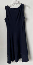 Load image into Gallery viewer, Calvin Klein Womens Dark Blue Sleeveless Back Zip A-Line Dress Size 12
