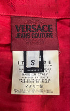 Load image into Gallery viewer, Authentic Versace Jeans Couture Mens Red Short Sleeve Button-Up Shirt Size S
