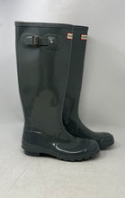 Load image into Gallery viewer, Hunter Mens Original Gloss Tall Gray Pull-On Round Toe Rain Boots Size 7 M
