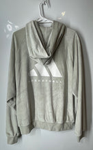 Load image into Gallery viewer, Adidas Unisex Gray Velour Mesh Lined Long Sleeve Basketball Pullover Hoodie Sz M

