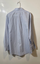 Load image into Gallery viewer, Brooks Brothers Mens White Blue Plaid Print Cotton Dress Shirt Size 16-33
